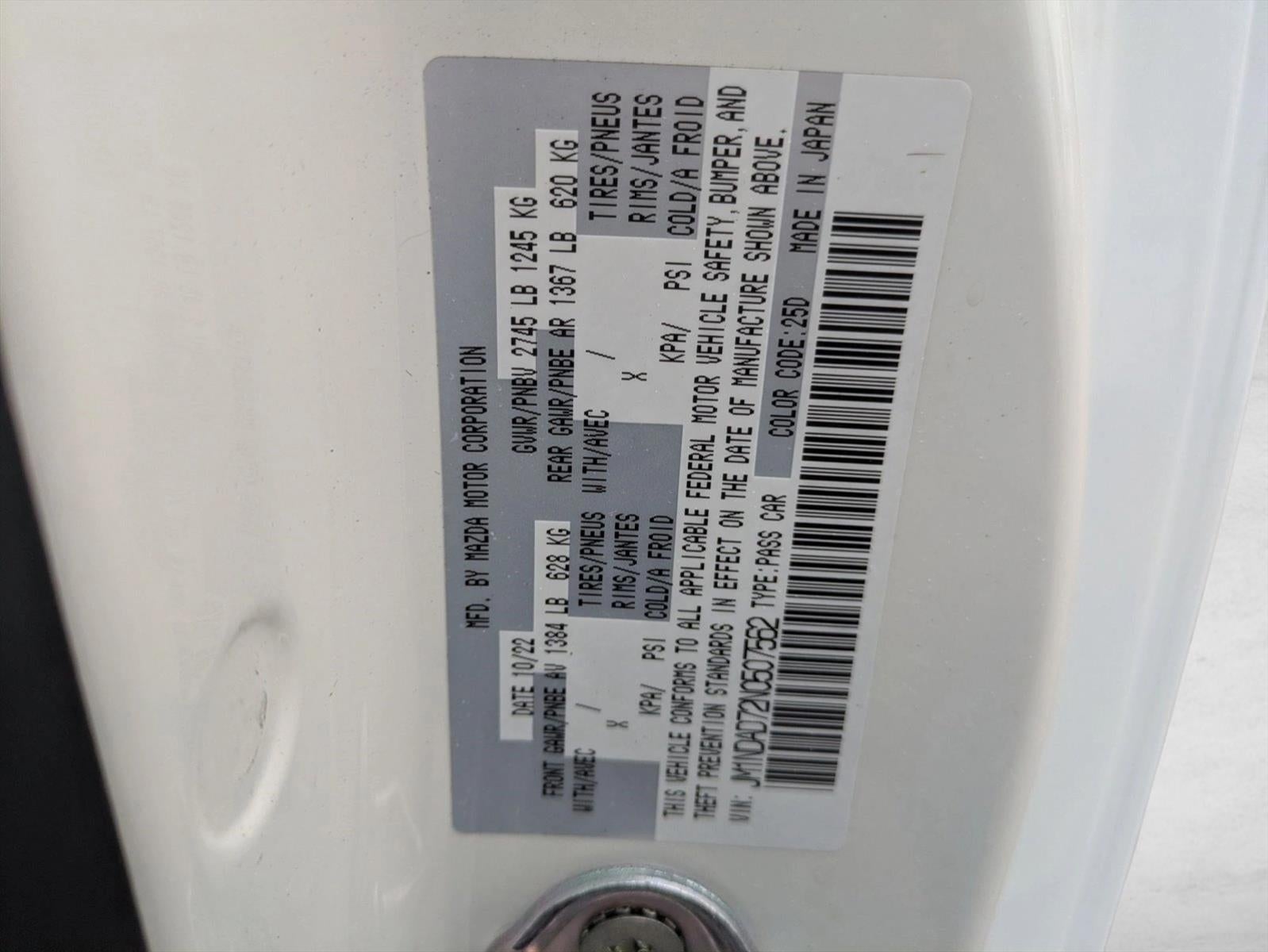 2022 Mazda Mazda MX-5 Miata Grand Touring Manual