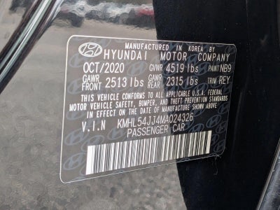 2021 Hyundai SONATA Hybrid Limited 2.0L