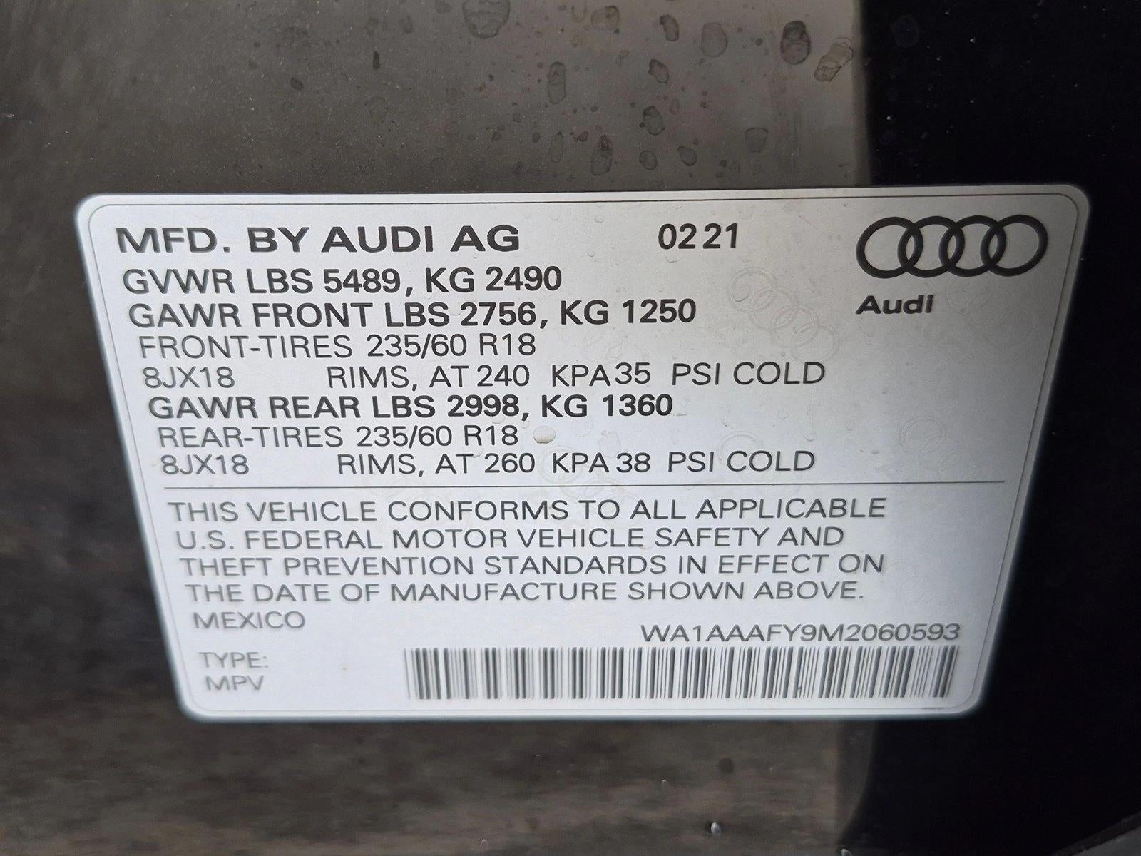 2021 Audi Q5 Premium 45 TFSI quattro