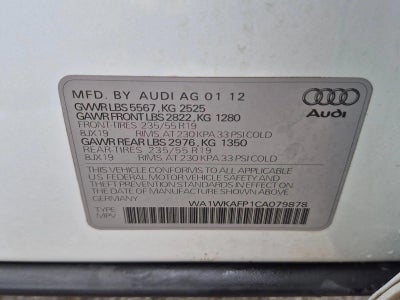 2012 Audi Q5 quattro 4dr 3.2L Prestige