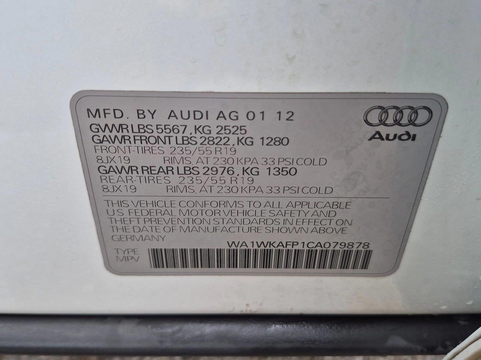 2012 Audi Q5 quattro 4dr 3.2L Prestige