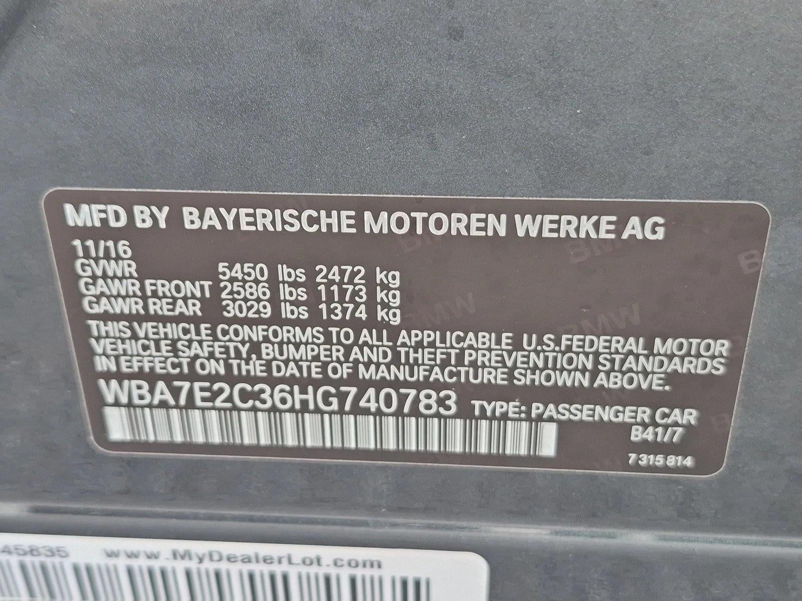 2017 BMW 740i Sedan
