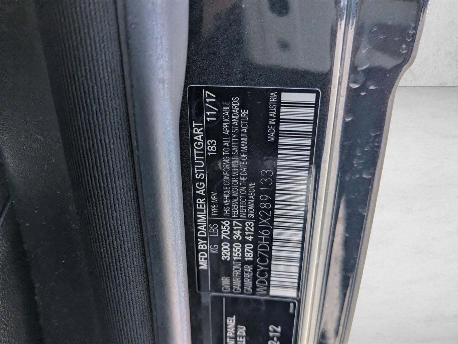 2018 Mercedes-Benz G-Class AMG® G 63 4MATIC® SUV